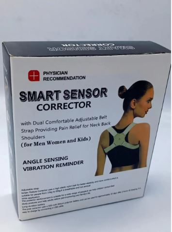 Smart Posture Corrector Brace with Vibration Reminder – Adjustable Back & Shoulder Support for Men & Women