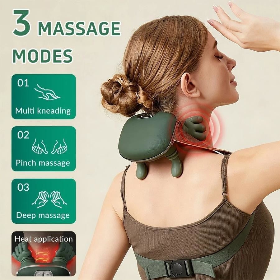 Electric Neck & Shoulder Massager with Heat – Deep Tissue Relaxation & Pain Relief Device