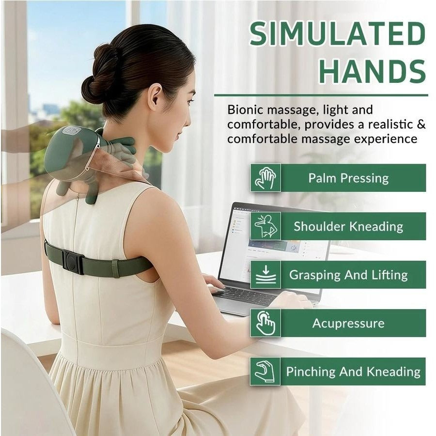 Electric Neck & Shoulder Massager with Heat – Deep Tissue Relaxation & Pain Relief Device
