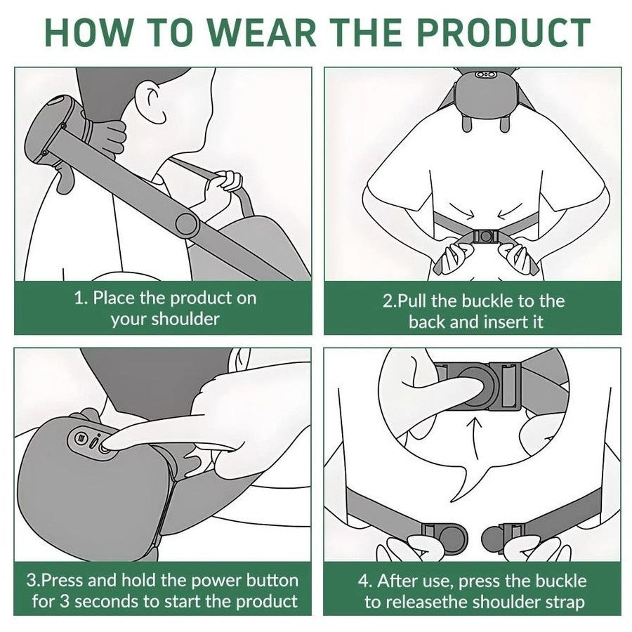 Electric Neck & Shoulder Massager with Heat – Deep Tissue Relaxation & Pain Relief Device